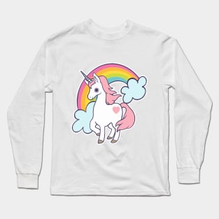 Rainbow Unicorn Long Sleeve T-Shirt